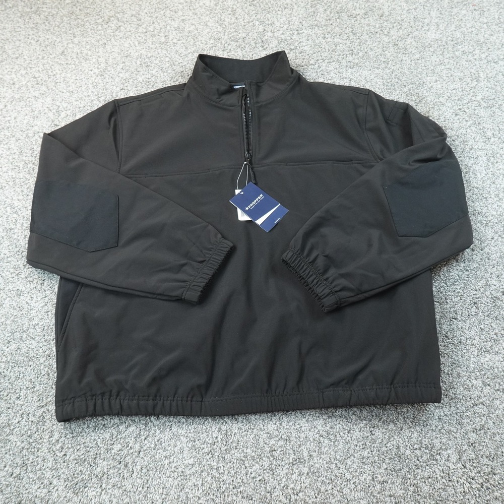 NEW Propper Jacket Mens XL Black Softshell 1/4 Zip Pullover Work Coat Tactical